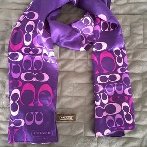 Beautiful Purple Coach Scarf